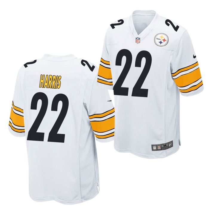 Men Pittsburgh Steelers #22 Najee Harris Nike White 2021 Draft First Round Pick Game NFL Jersey